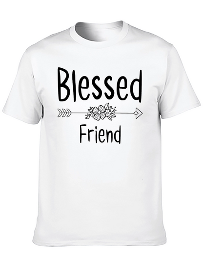 Blessed Friend Black Graphic Tee