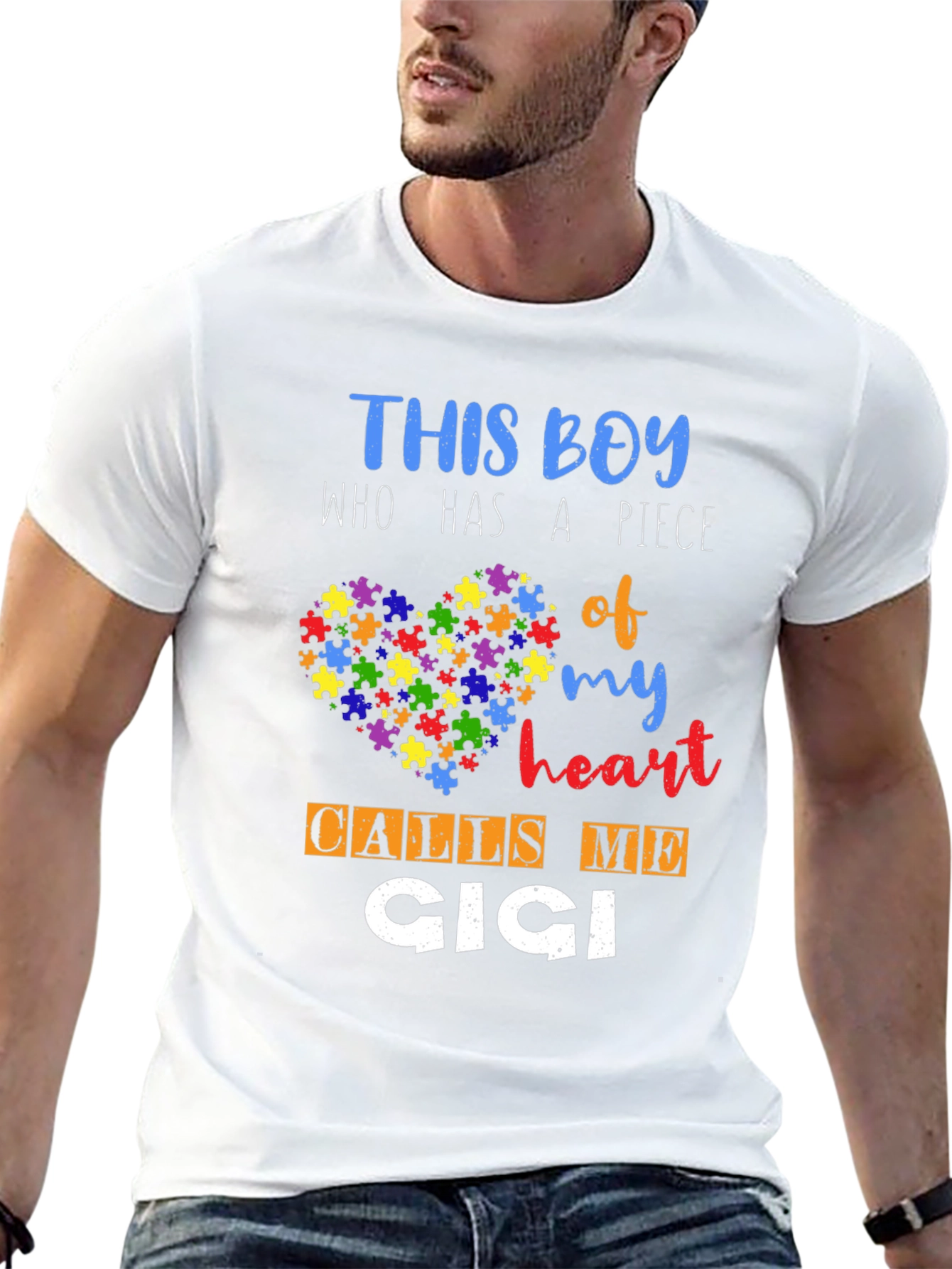 Autism Awareness This Boy Calls Me Cici T-Shirt