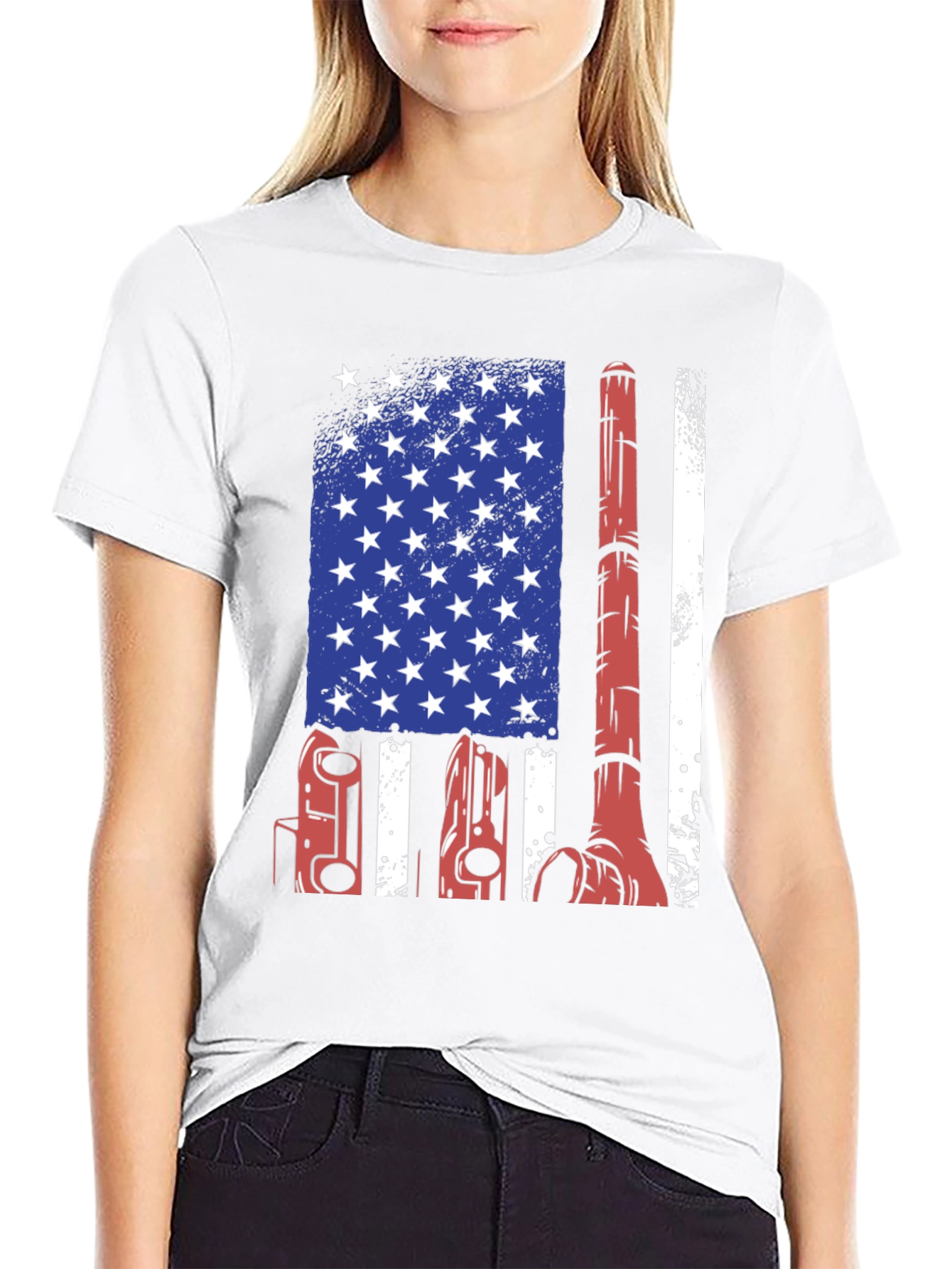 American Flag Welder T-Shirt