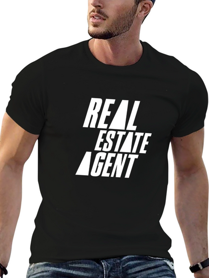 Real Estate Agent Graphic Tee - Black