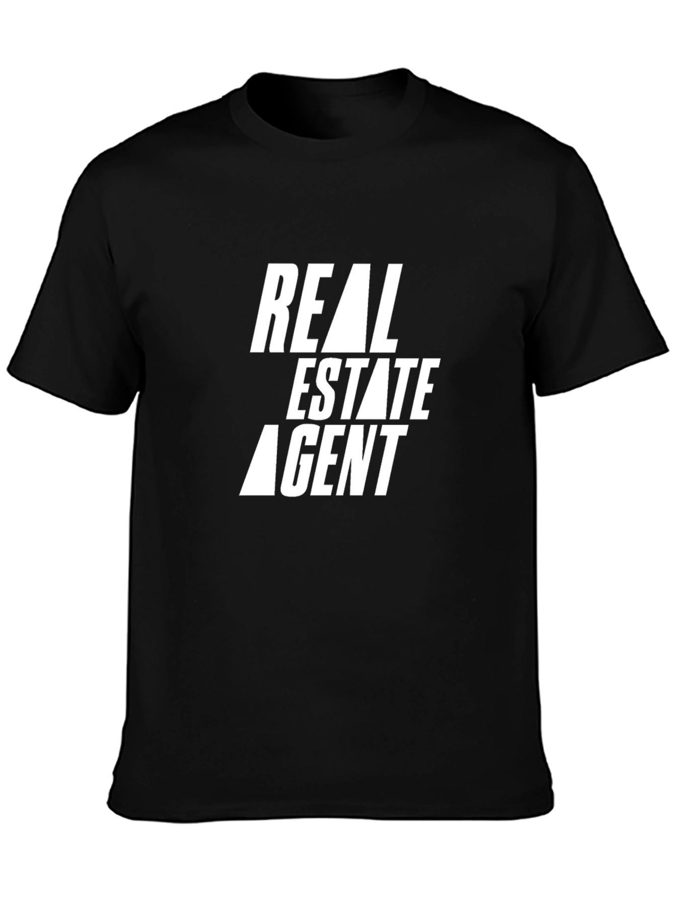 Real Estate Agent Graphic Tee - Black