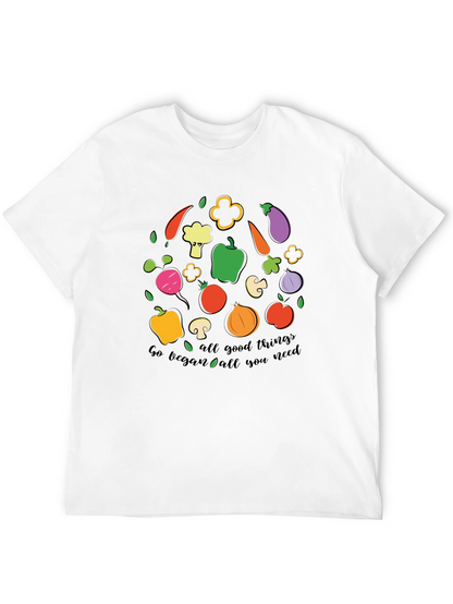 Go Vegan All Good Things Graphic T-Shirt