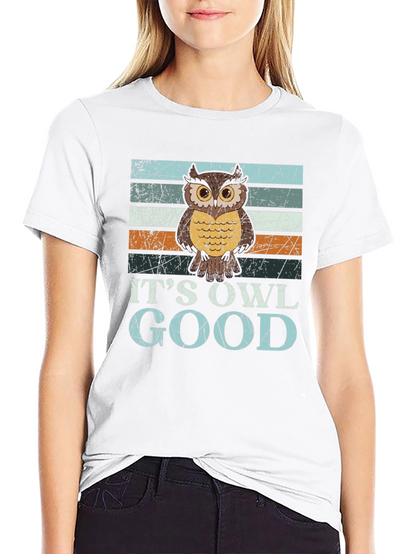 Its Owl Good T-Shirt Retro Owl Tee
