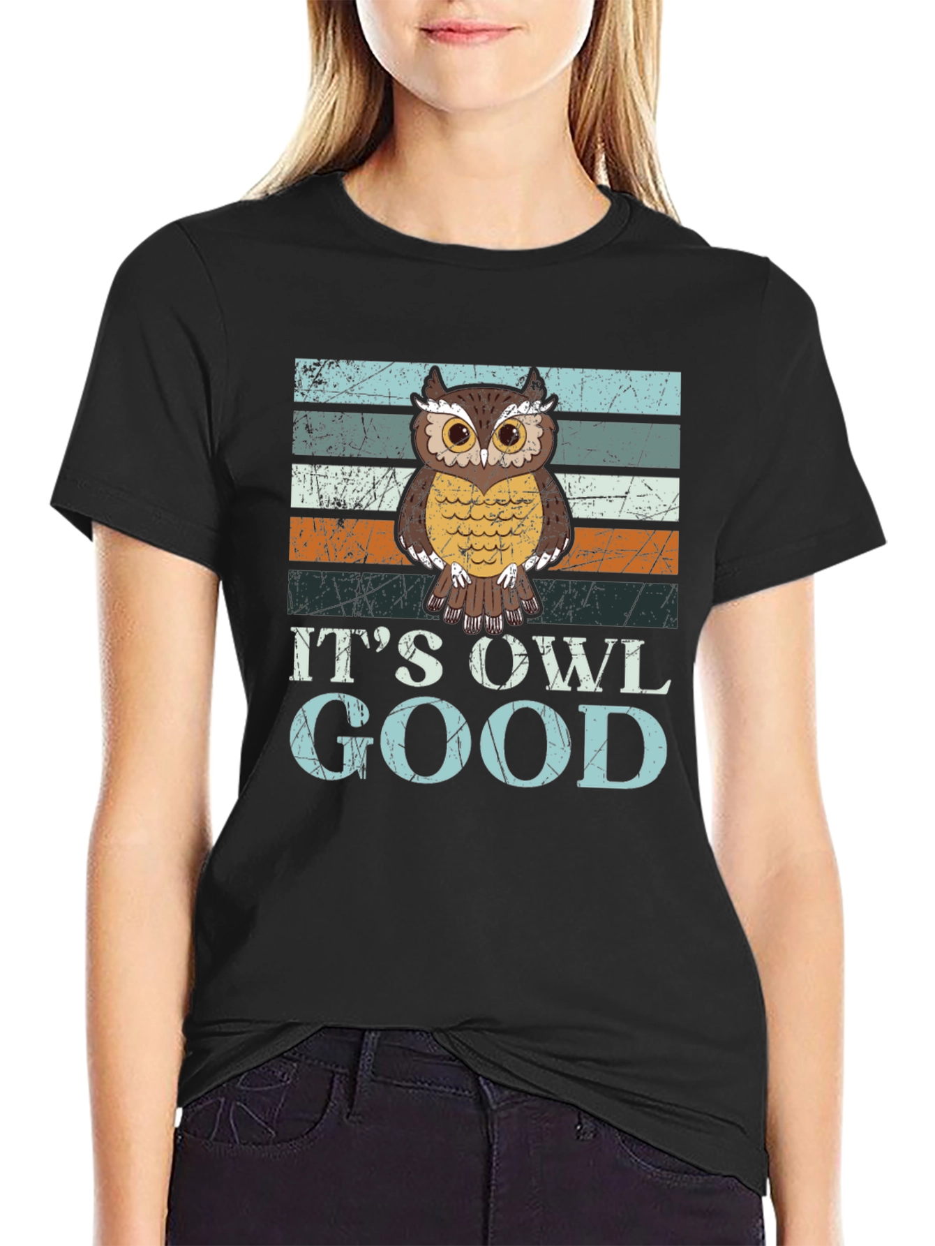Its Owl Good T-Shirt Retro Owl Tee