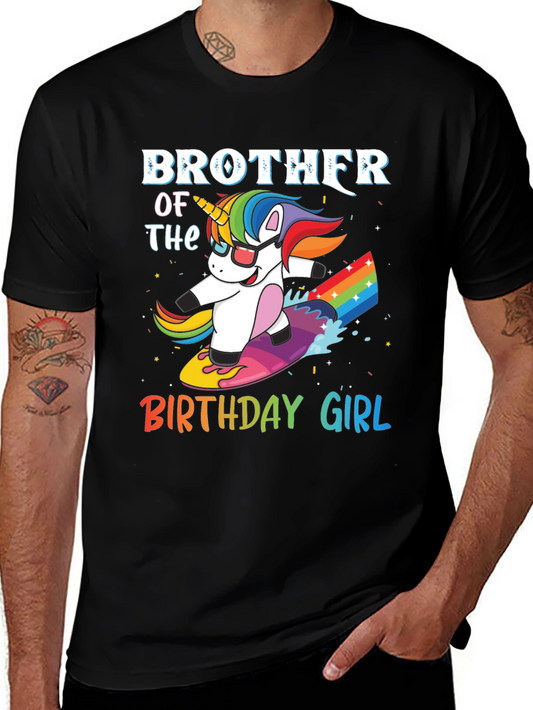 Brother of the Birthday Girl Unicorn T-Shirt
