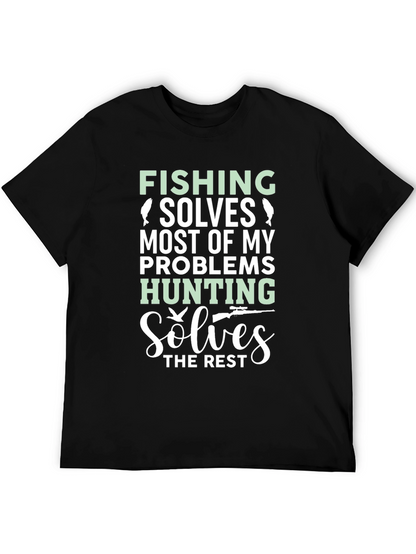 Fishing & Hunting Problem Solver Graphic Tee