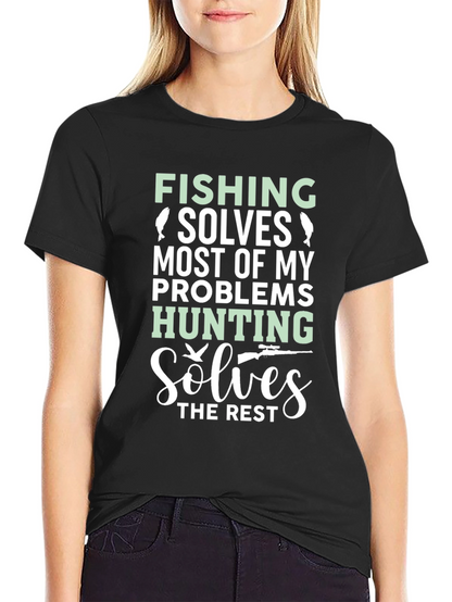Fishing & Hunting Problem Solver Graphic Tee