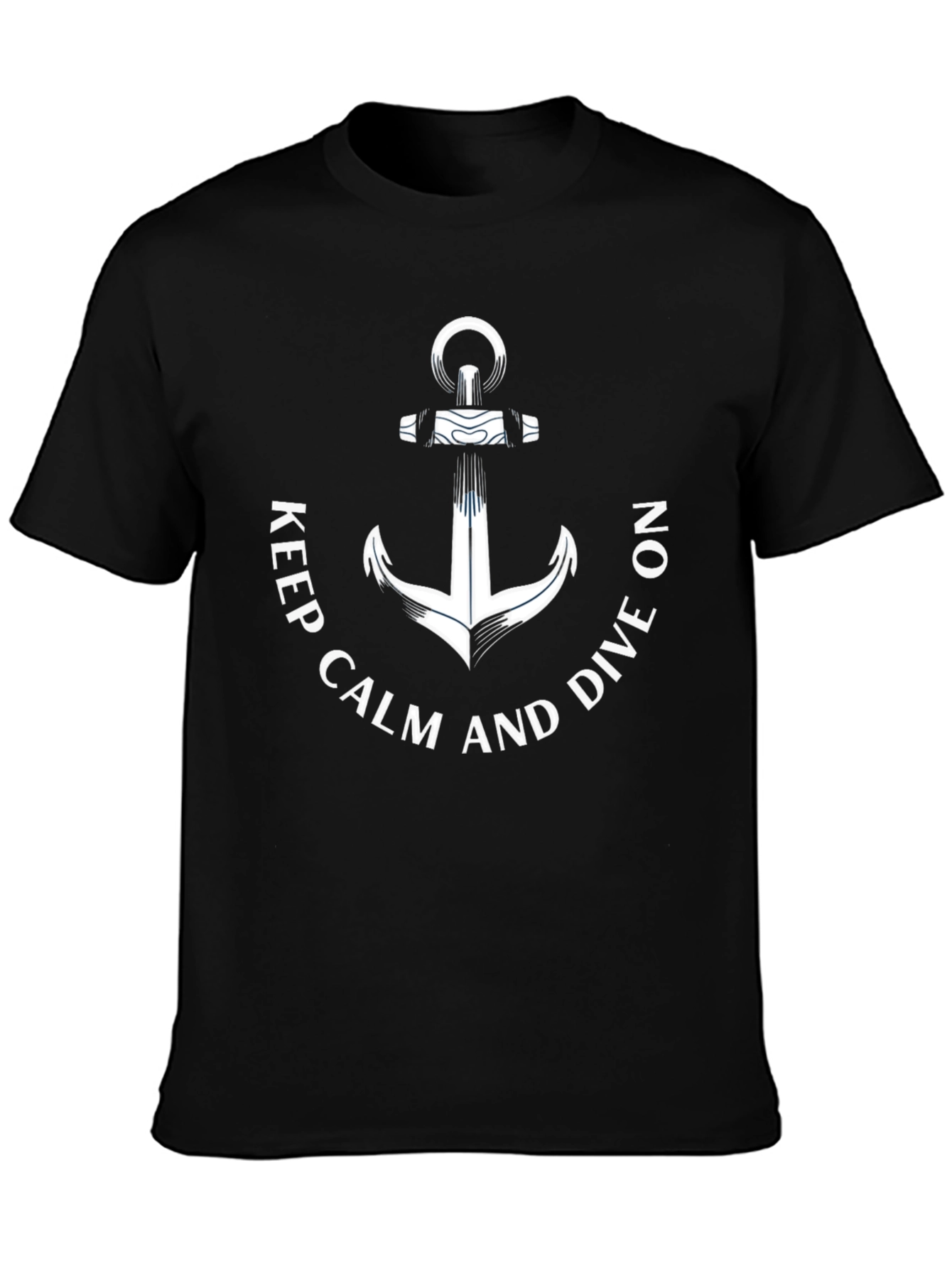 Keep Calm and Dive On Anchor Graphic Tee