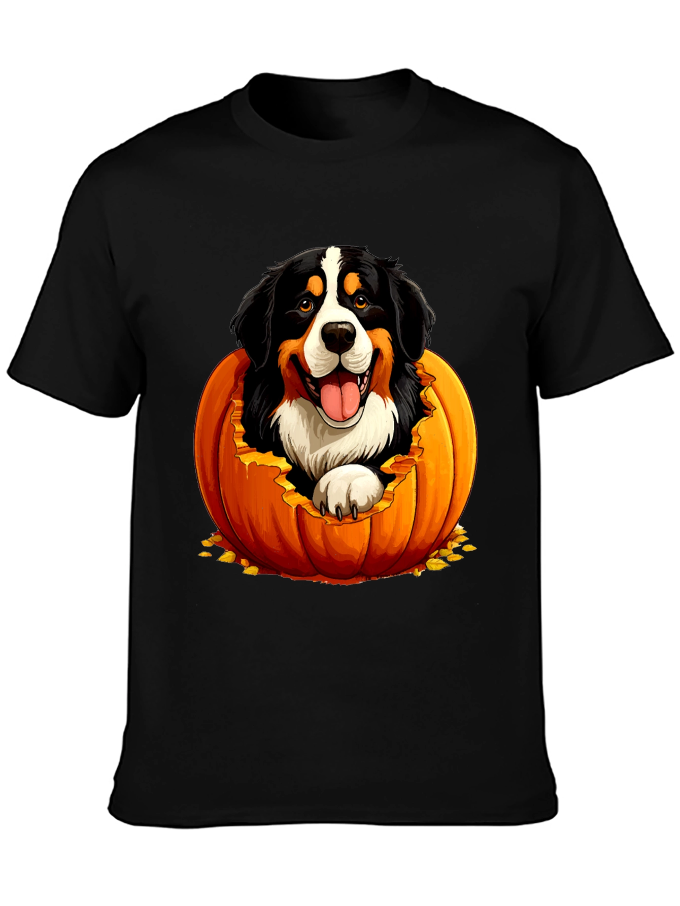 Dog in Pumpkin Halloween T-Shirt