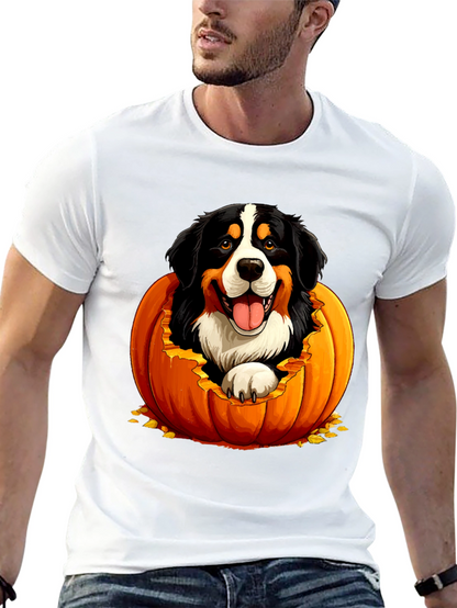 Dog in Pumpkin Halloween T-Shirt