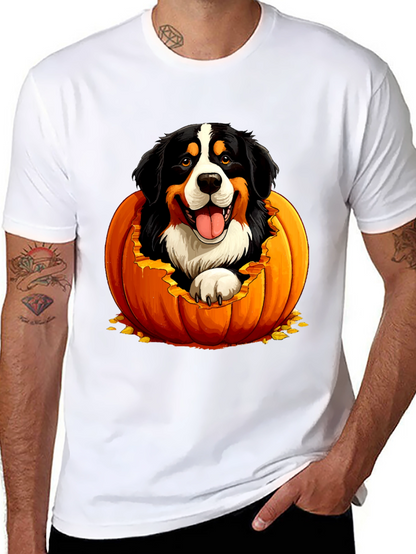 Dog in Pumpkin Halloween T-Shirt