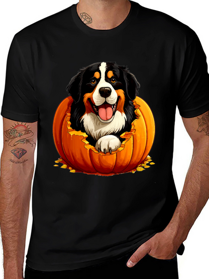Dog in Pumpkin Halloween T-Shirt
