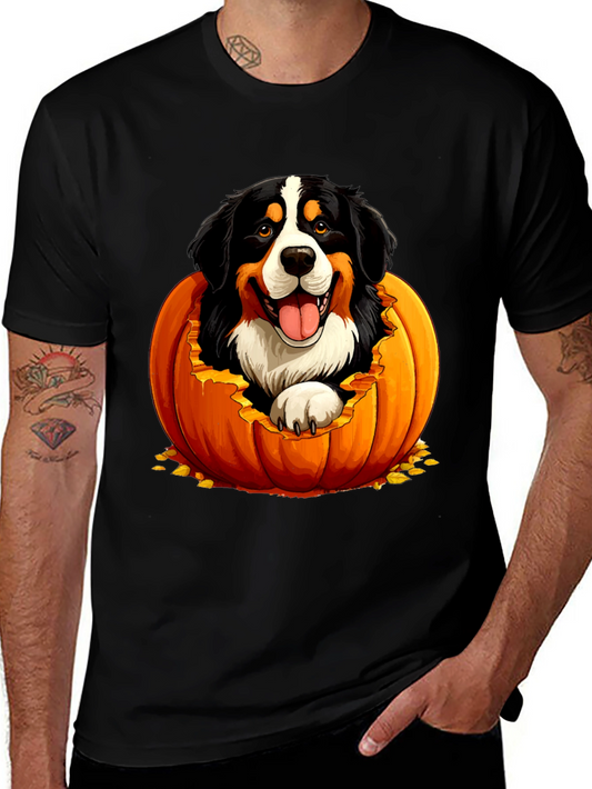 Dog in Pumpkin Halloween T-Shirt