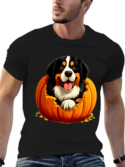 Dog in Pumpkin Halloween T-Shirt