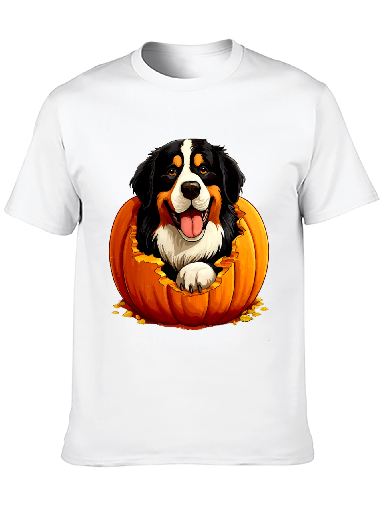 Dog in Pumpkin Halloween T-Shirt