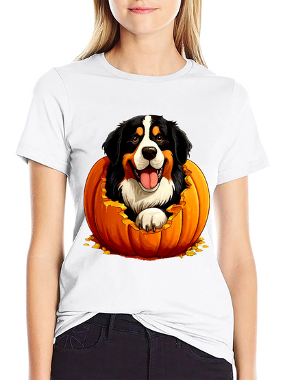 Dog in Pumpkin Halloween T-Shirt
