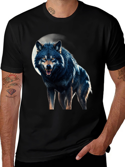 Wolf Moon Graphic Tee - Fierce Black T-Shirt