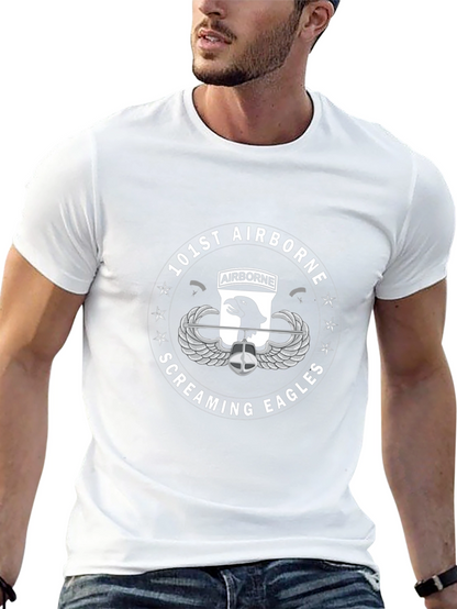 101st Airborne Screaming Eagles Black T-Shirt