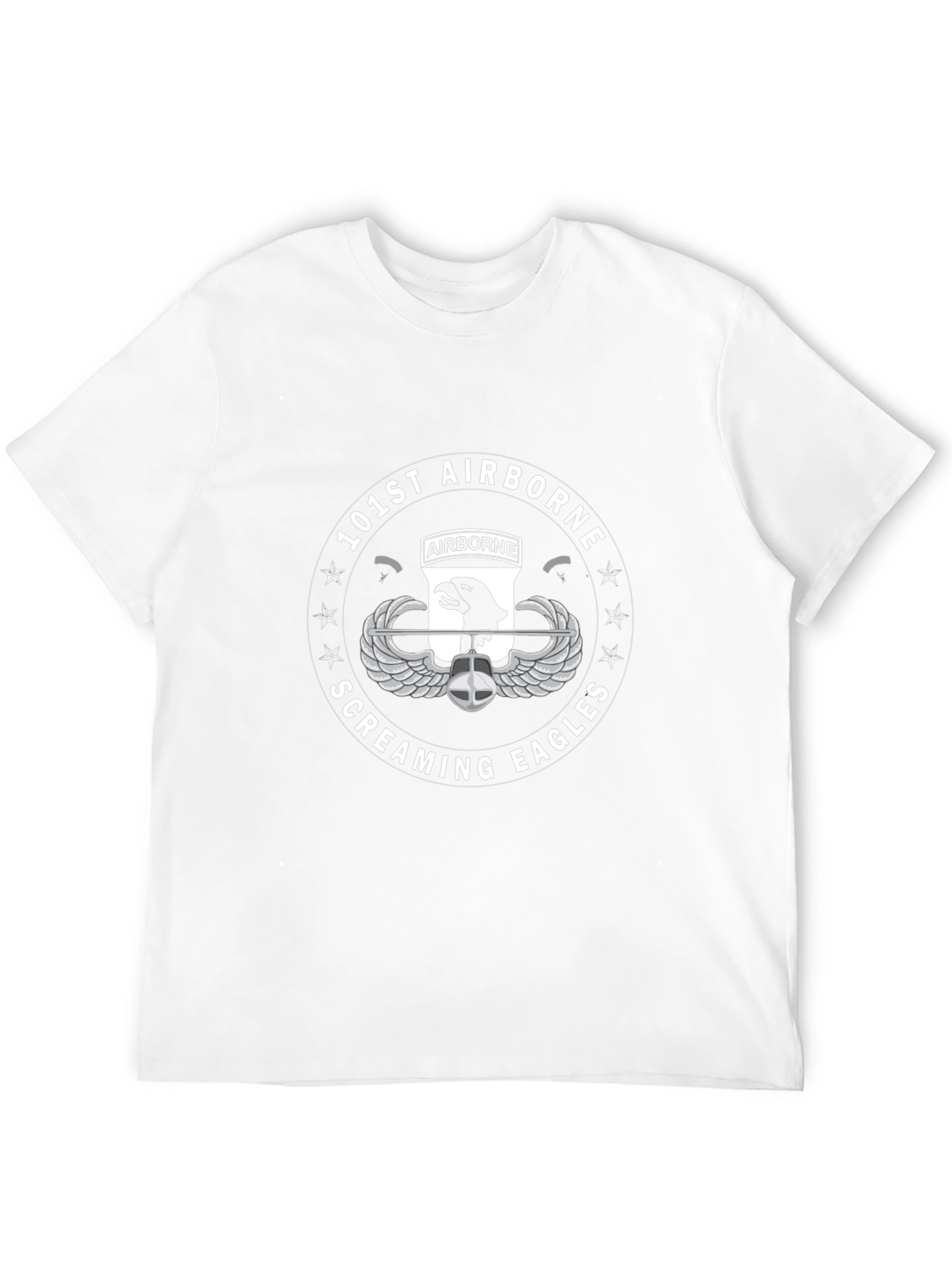 101st Airborne Screaming Eagles Black T-Shirt