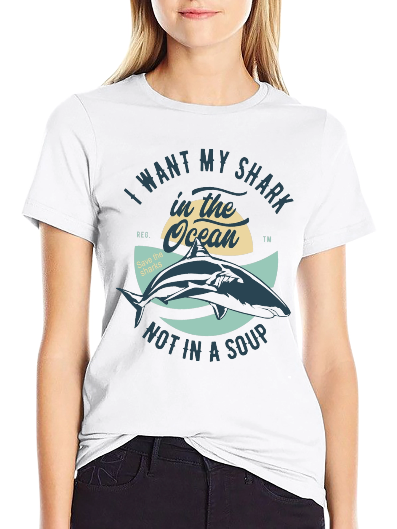 Save the Sharks T-Shirt - Ocean Conservation Tee