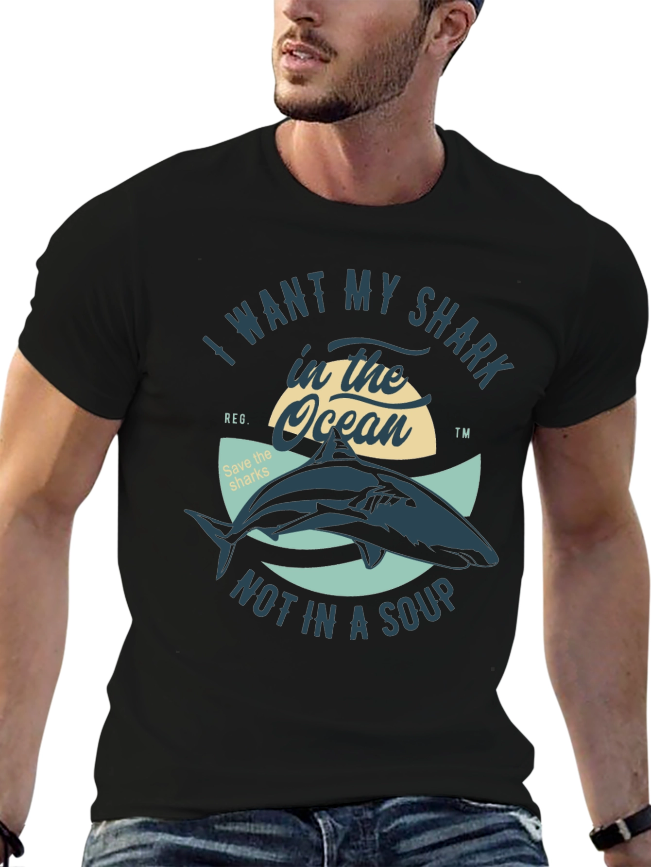 Save the Sharks T-Shirt - Ocean Conservation Tee