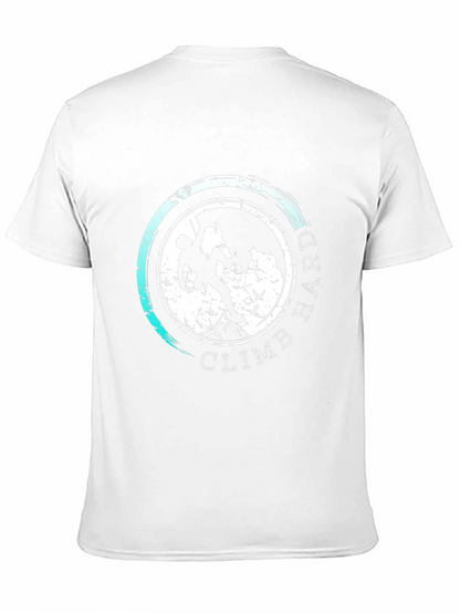Climb Hard Graphic T-Shirt - Mountain Adventure Tee