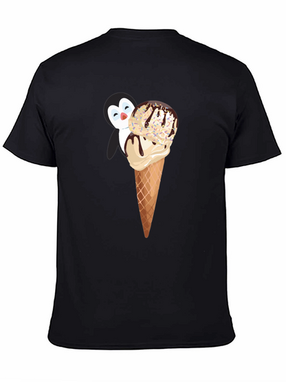 Penguin Ice Cream T-Shirt - Whimsical & Fun Design