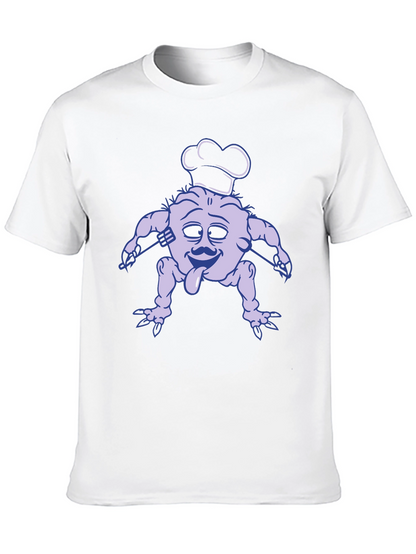 Chef Monster Graphic Tee - Black Cotton T-Shirt