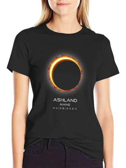 Ashland Maine Solar Eclipse T-Shirt - April 8 2024
