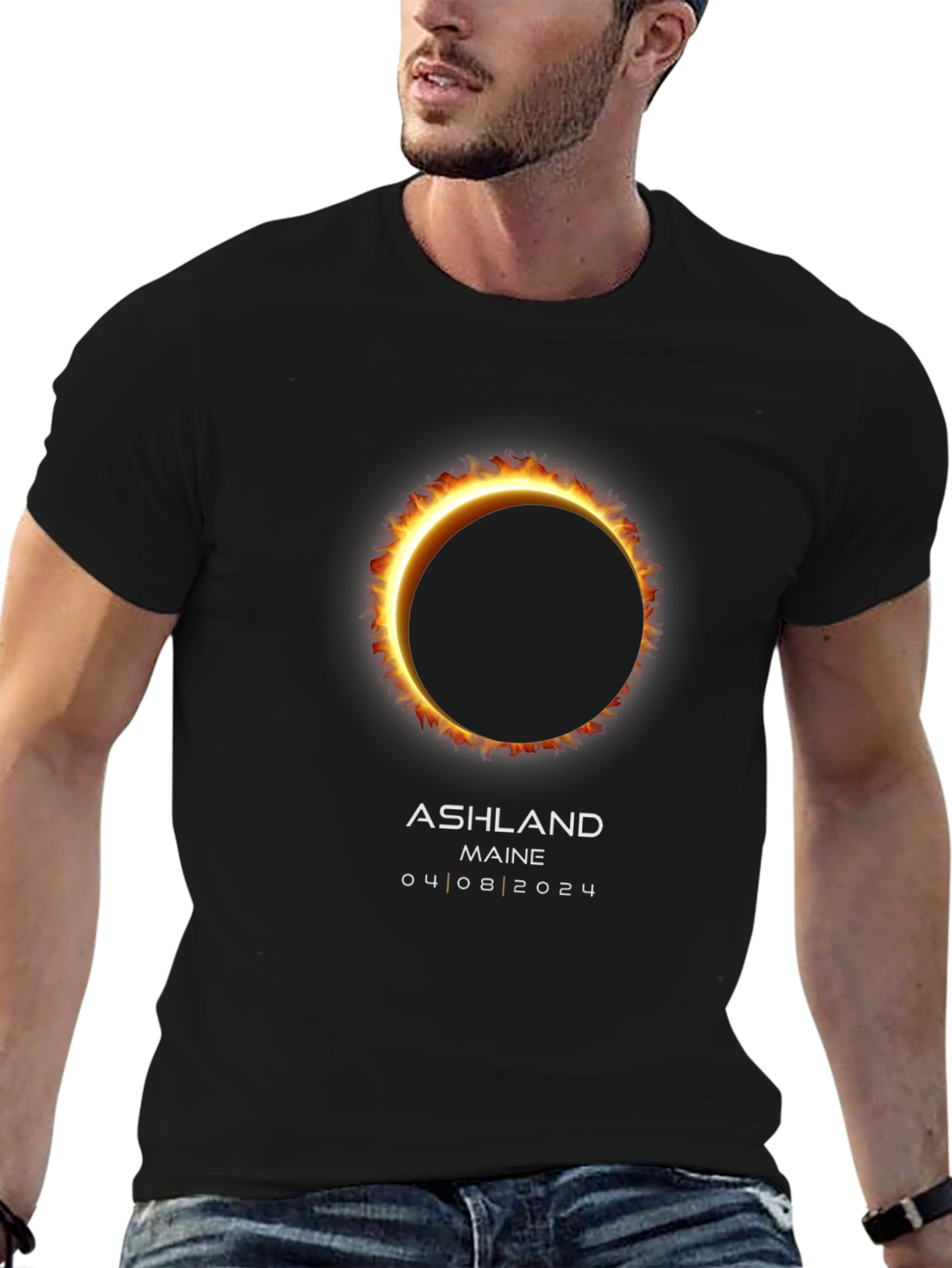 Ashland Maine Solar Eclipse T-Shirt - April 8 2024