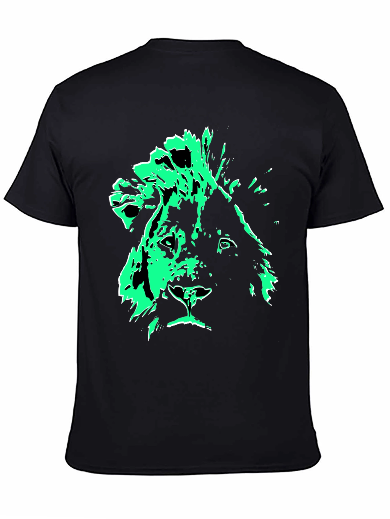 Lion Graphic Tee - Mens Black T-Shirt