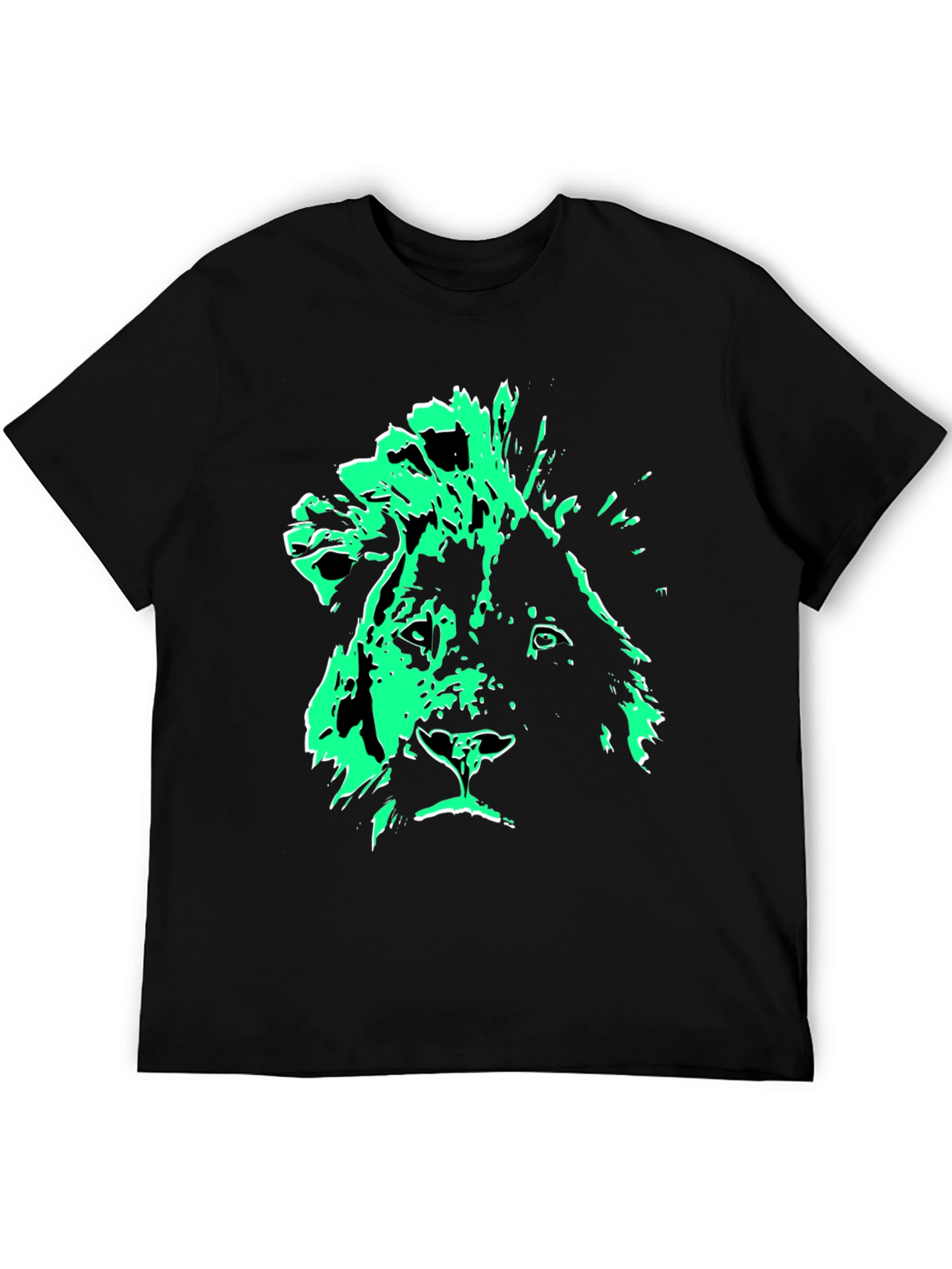 Lion Graphic Tee - Mens Black T-Shirt