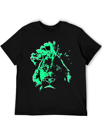 Lion Graphic Tee - Mens Black T-Shirt