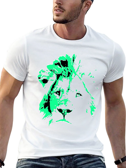 Lion Graphic Tee - Mens Black T-Shirt