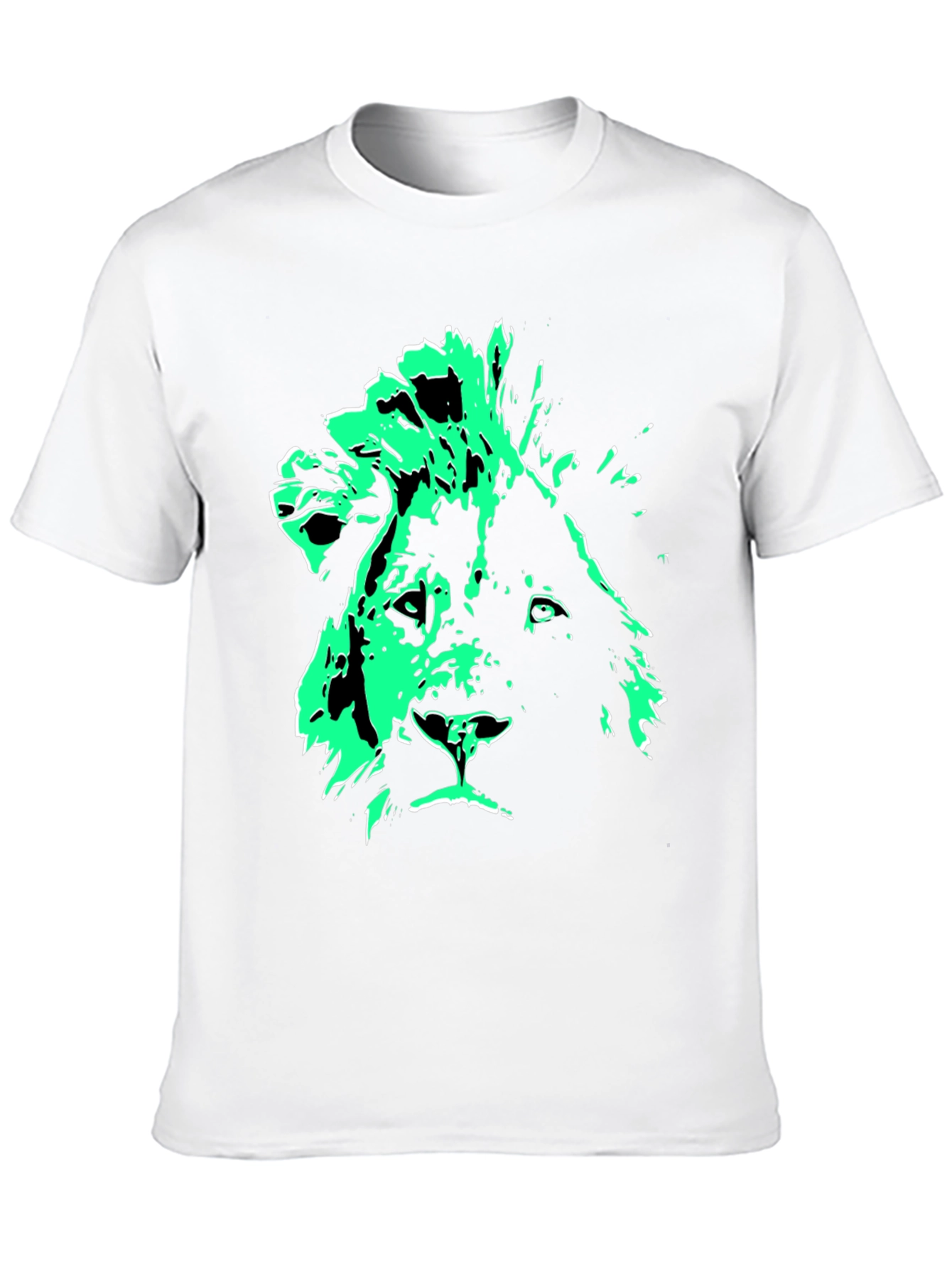 Lion Graphic Tee - Mens Black T-Shirt