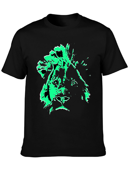 Lion Graphic Tee - Mens Black T-Shirt