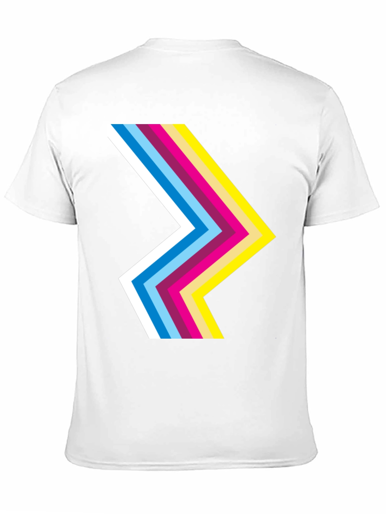 Retro Chevron Black T-Shirt - Stylish Graphic Tee