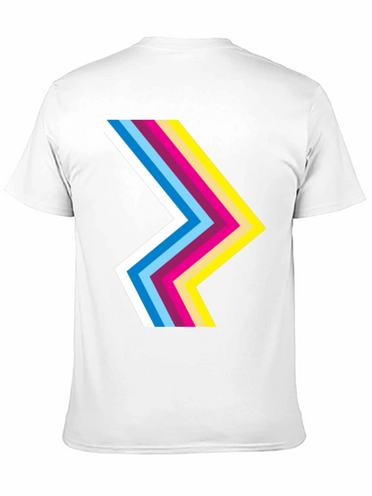 Retro Chevron Black T-Shirt - Stylish Graphic Tee