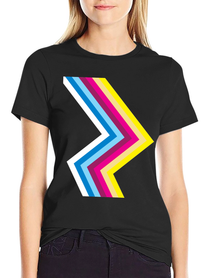 Retro Chevron Black T-Shirt - Stylish Graphic Tee