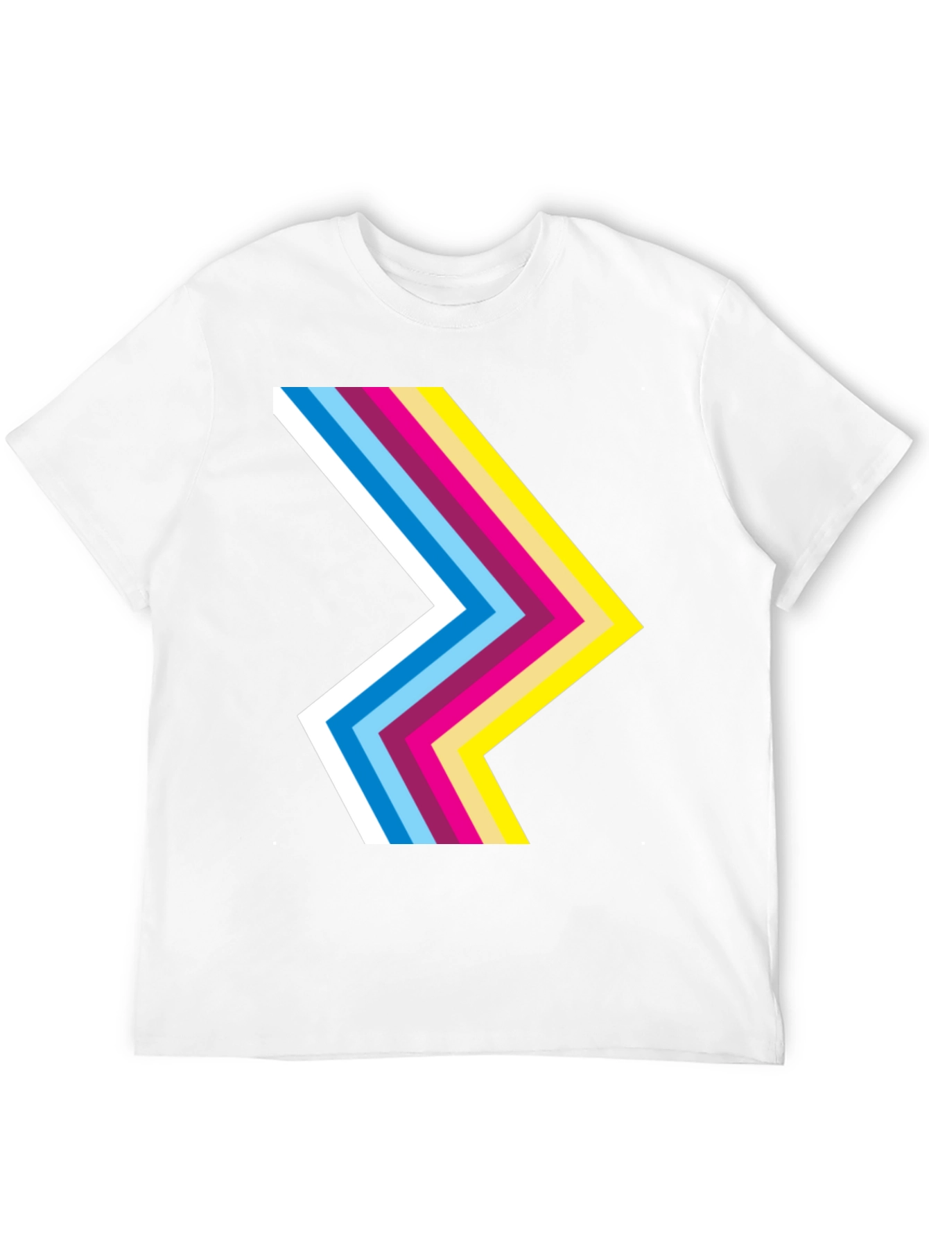 Retro Chevron Black T-Shirt - Stylish Graphic Tee