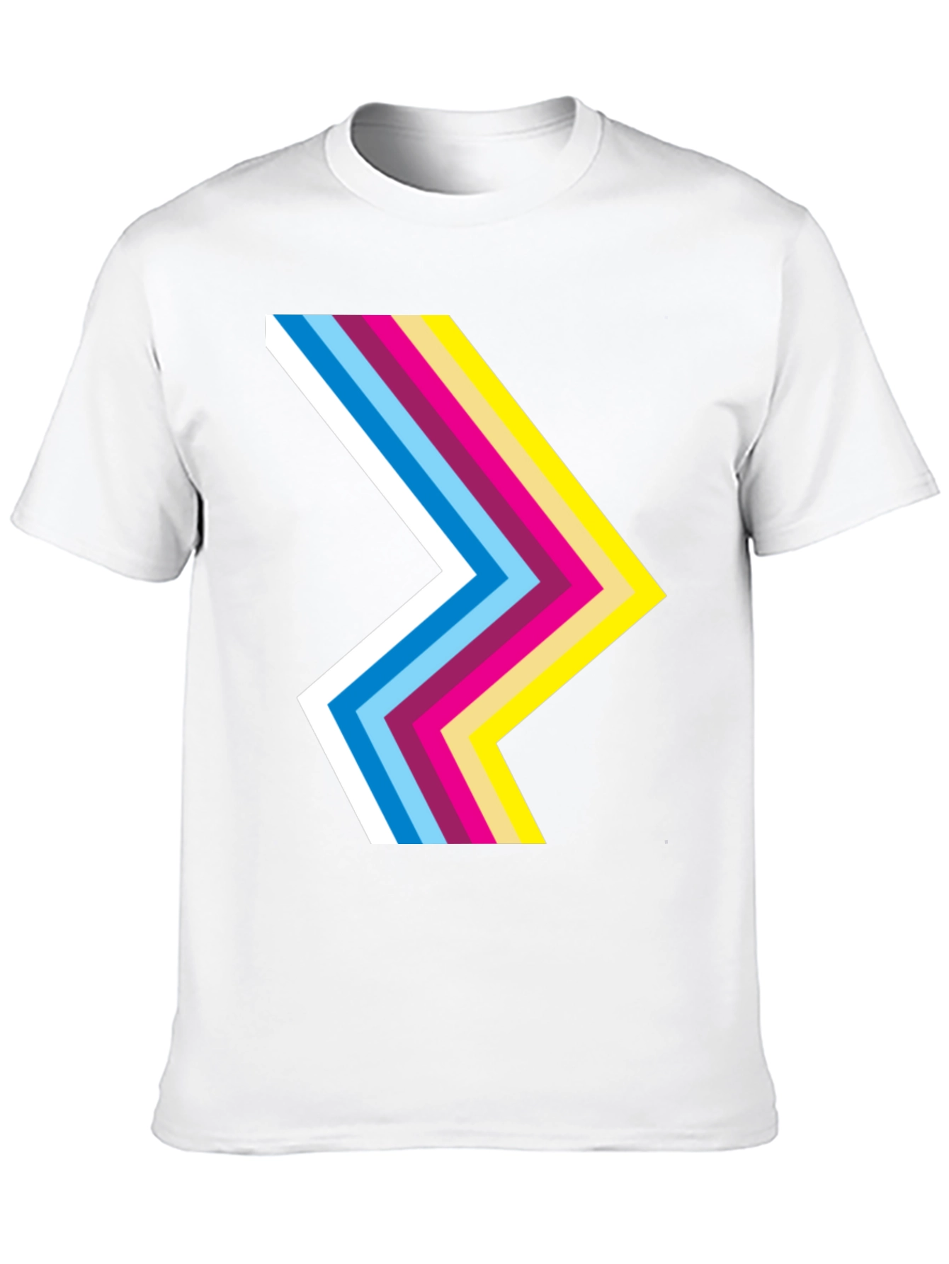 Retro Chevron Black T-Shirt - Stylish Graphic Tee