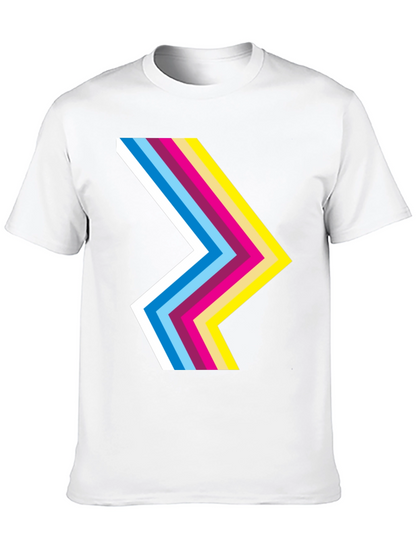 Retro Chevron Black T-Shirt - Stylish Graphic Tee