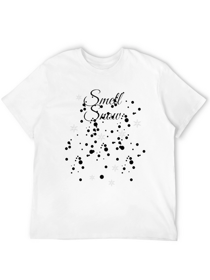 Smell Snow Black T-Shirt Winter Holiday