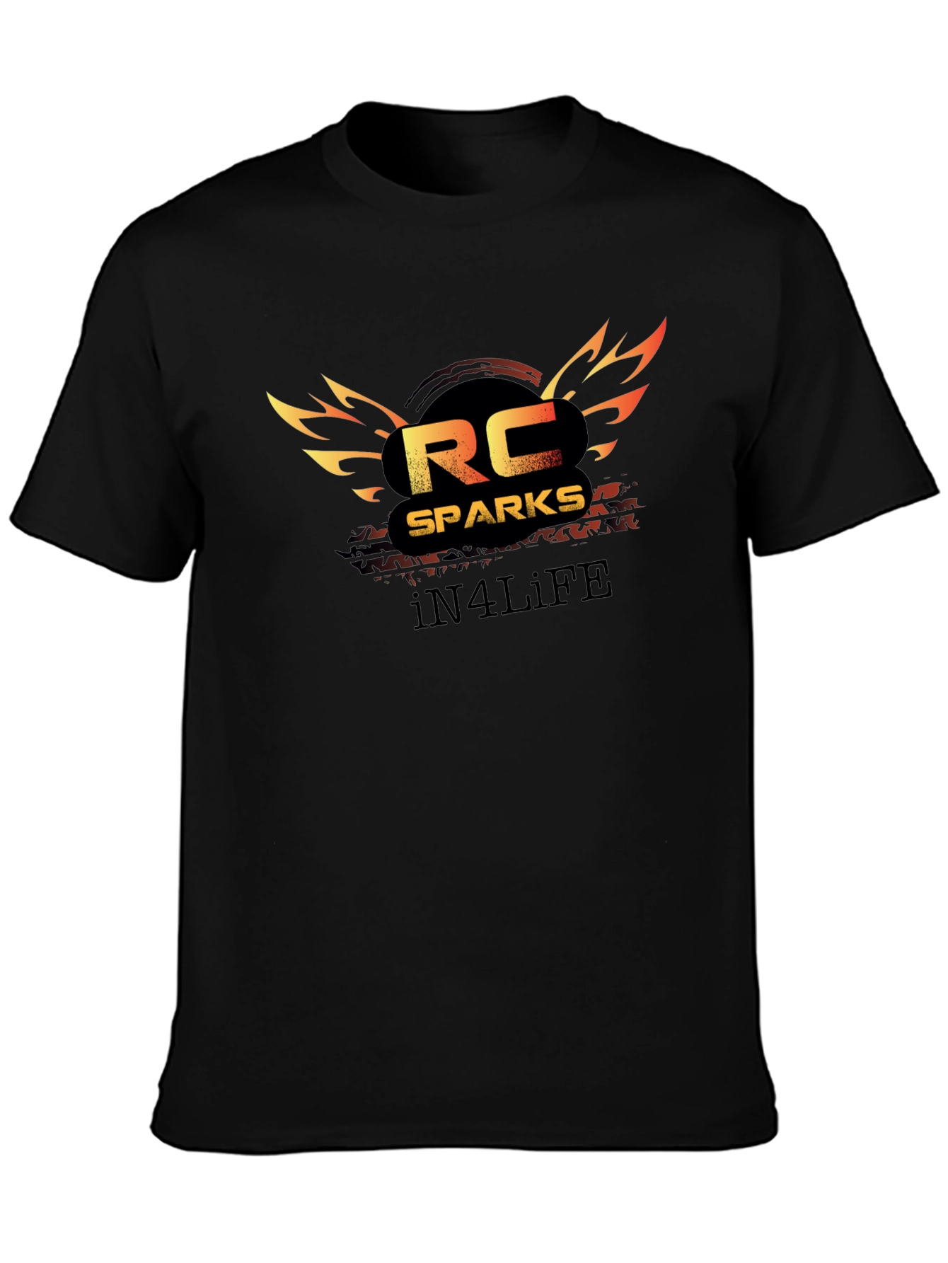 RC Sparks In4Life Black T-Shirt