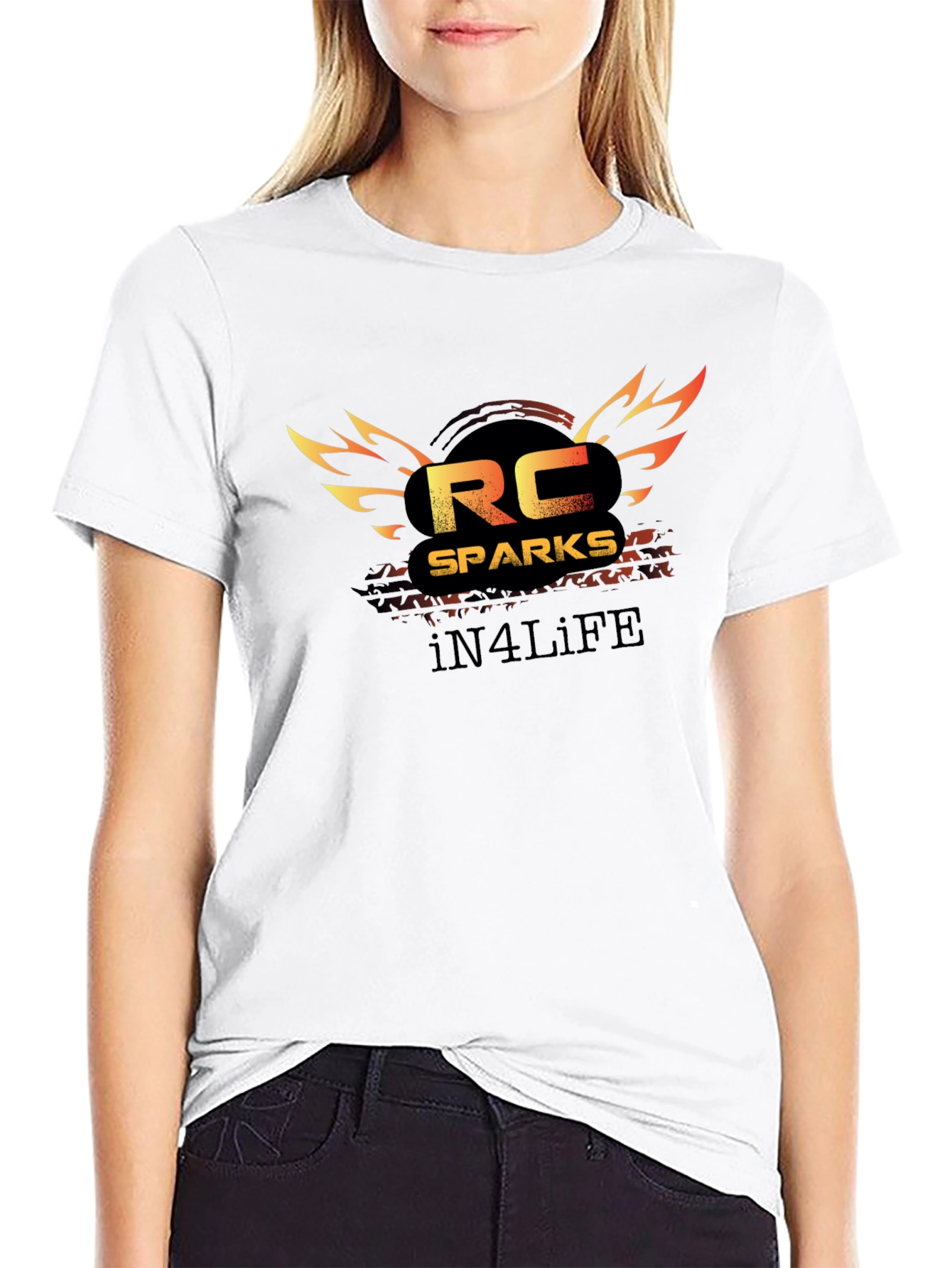 RC Sparks In4Life Black T-Shirt