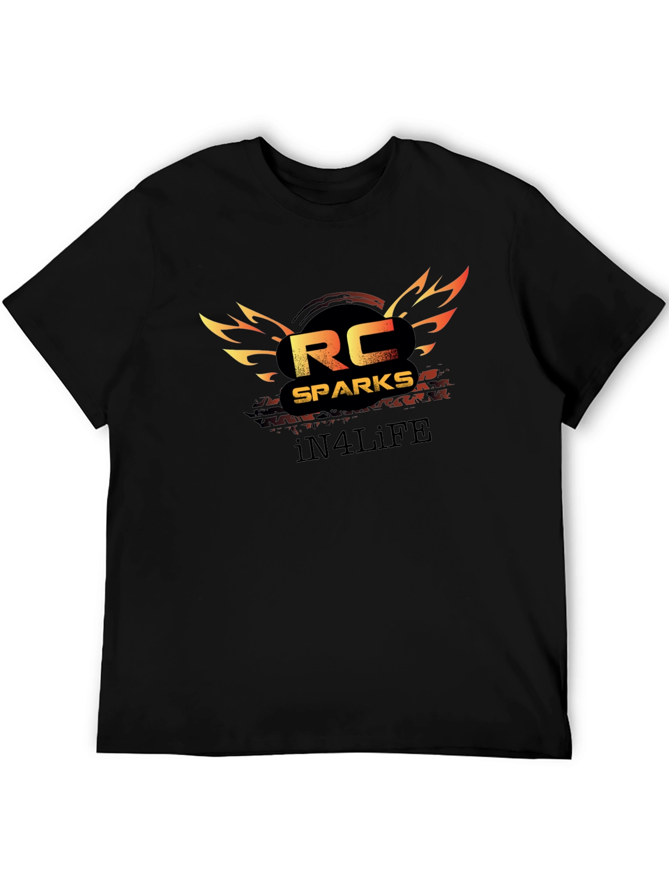 RC Sparks In4Life Black T-Shirt