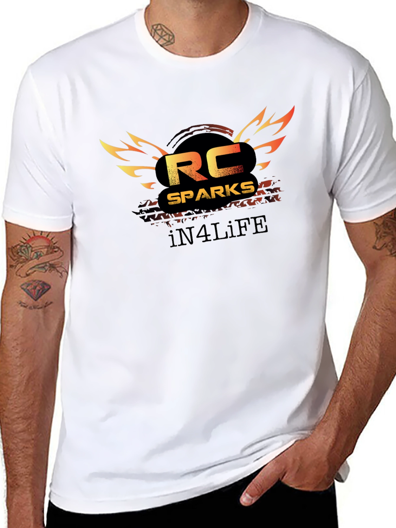 RC Sparks In4Life Black T-Shirt