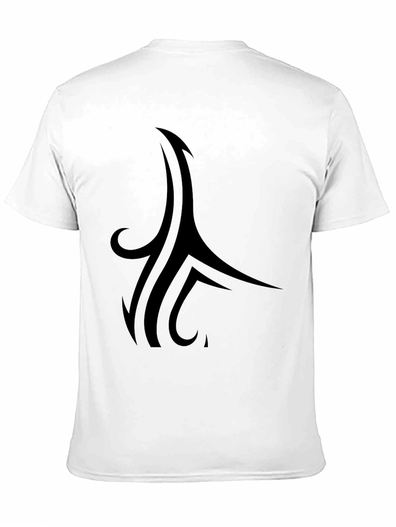 Tribal Style Graphic Black T-Shirt