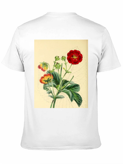 Botanical Flower Print Tee - Stylish Comfort