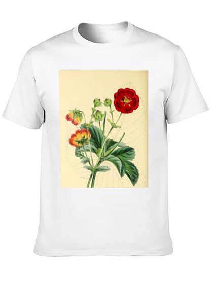 Botanical Flower Print Tee - Stylish Comfort